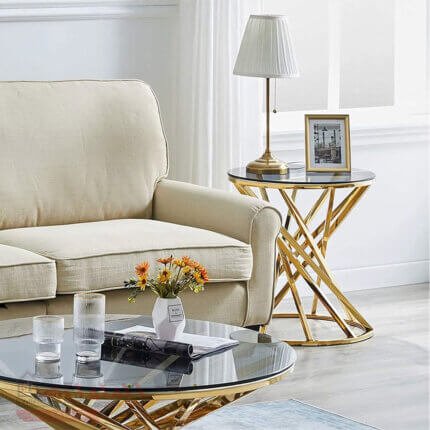 طقطوقة مروحة استانلس ذهبي