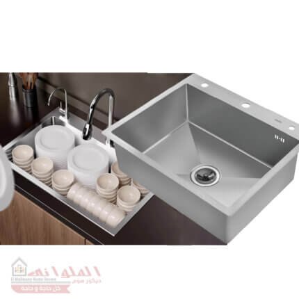 حوض مطبخ كوري هاند ميد هانز 61*51